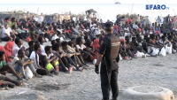 Ceuta police clear migrants from Trampolín beach and move them to temporary shelters