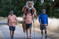 I cannot believe this wildlife photographer is walking 1000 miles with a giant tiger on his back to raise money for conservation projects