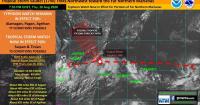 UPDATED: Saudel puts tropical storm watch over Saipan, Tinian; very low chance of Guam getting hit