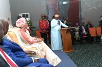 PRESIDENT BARROW TOURS LANDMARK PROJECTS, MEETS GAMBIAN COMMUNITY IN LIBREVILLE