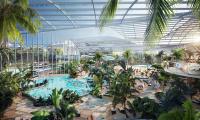 Britain's huge new £500m water wonderland takes shape - with 25 waterslides, a beach and pools set to attract millions of visitors a year