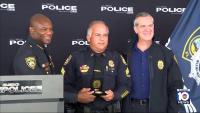 Miami Beach police sergeant honored for saving life of choking man while off-duty