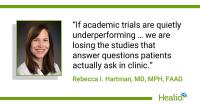 Industry studies are completed more often than academic trials