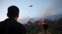 Wildfires across albania, five blazes remain active