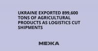 Ukraine Exported 899,600 Tons of Agricultural Products as Logistics Cut Shipments