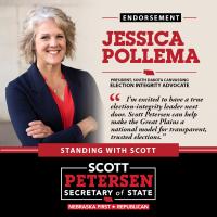 Jessica Pollema of SD Canvassing Endorses Scott Petersen for Nebraska Secretary of State