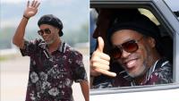 Ronaldinho, 46, lands in Italy ahead of presentation as new signing for third-tier minnows 11 years after retirement