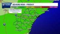 High heat...then strong storms possible Friday across Southeast Georgia, Lowcountry