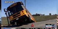 Rapid City school bus ends up in ditch during driver back-to-school practice
