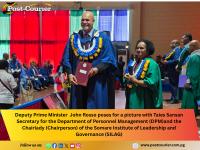 Deputy PM John Rosso graduates with Advanced Diploma in Government Leadership and Management