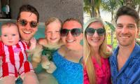 Rebecca Adlington makes a splash! Olympic swimmer enjoys a dip at luxury Cyprus hotel during sun-kissed break with husband Andrew Parsons