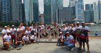 Team Va’a Samoa battles on Day 1 of IVF World Sprints in Singapore