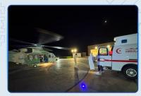 Royal Oman Police Air Wing evacuates citizen after vehicle collision