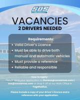 WE ARE LOOKING FOR 2 DRIVERS!  – SOS LTD-Samoa