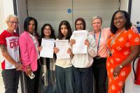 Challney High School for Girls students celebrate excellent GCSE success