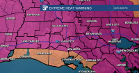 Extreme Heat Warning up in Louisiana as heat index approaches 113