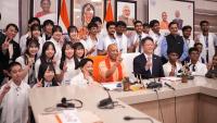 Yogi Adityanath Meets Japanese, Indian Students In Lucknow; Calls Youth ‘Future Ambassadors’ Of India-Japan Ties