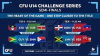 CFU Under-14 Challenge Series Semi-Finals Set for August 21 at Cap Cana Sports City