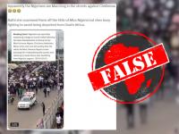 Old video of protest in Nigeria falsely linked to beauty contestant Chidimma Adetshina’s deportation case in South Africa