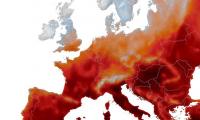 Europe's never-ending scorching summer: Timelapse reveals the vast swathes of the continent that have hit 40°C over the last four months