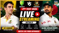 AUS vs BAN 2026 2nd Test: When, where, how to watch Australia vs Bangladesh live on TV, OTT in India for free