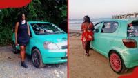 Nairobi lady heartbroken after her green Vitz stolen 5 days ago remains missing: "My Pinky Hulk"
