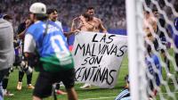 Argentina fined $321,000 over Falklands World Cup protest - as Paredes faces 10 match ban