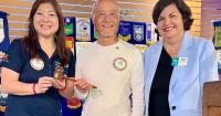 San Marino Rotary Club President Rolls Out the Welcome Mat