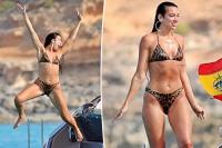 Dua Lipa kicks off her birthday weekend in a leopard-print Gucci bikini
