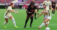 Georgia draws record crowd, crushes James Madison in historic Sanford match