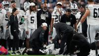 Las Vegas Raiders star carted off field surrounded by emotional teammates after gruesome preseason injury against Texans