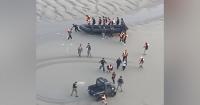 WATCH: French Police Attacked by Illegals as They Intercept Inflatable Boat Trying to Cross the Channel Into the UK