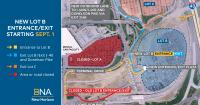 Nashville International Airport Economy Lot B entrance relocating