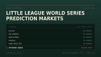 Little League World Series Prediction Markets: Why No Legal U.S. Platform Will Touch the LLWS