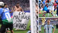 Argentina fined and players banned by Fifa over Falklands banner and final brawl
