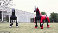 China unveils robot horse that people can actually ride