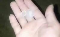 After weeks of dry weather, hailstones fall in Carmen, Bohol