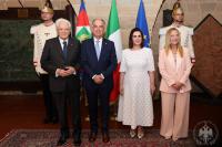 President Begaj in Italy, welcomed by Mattarella and Meloni; supports Albania’s athletes at the Mediterranean Games