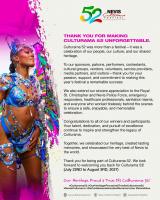 “Our Heritage Proud and True”: Culturama 52 Celebrates a Successful Run