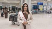 Miss Teen Sri Lanka leaves for India