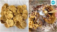 Want a healthy and crispy snack? Try this air-fried chickpea matri recipe packed with oats, poha and kalonji seeds