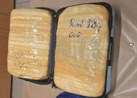 Arrest after 25kg of cannabis found in suitcase