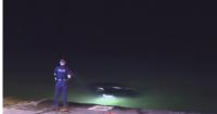 3 men injured after car drives into Lake Michigan