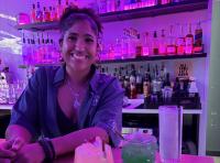 Pro wrestler Marti Belle finds a second stage behind the bar at Tokyo Kitty