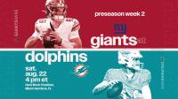 Giants vs. Dolphins channel today, time, TV schedule, streaming options