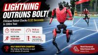 Chinese Humanoid Robot Lightning Runs 100m In 9.32 Seconds, Surpassing Usain Bolt’s 9.58-Second World Record | VIDEO