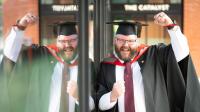 Stokie, 45, ditches security guard job to land Staffordshire University degree