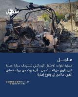 Zionist Drone Targets Civilian Vehicle in Western Damascus Countryside