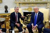 Canadian PM says country ‘at war’ with US on trade and fires back at Trump’s 50% tariffs with retaliatory measures