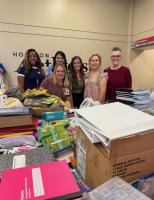 Houston Methodist Clear Lake Hospital employees recently hosted a school supply drive